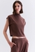 Blusa Gola Alta Hood Mood - Chocolate