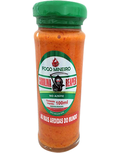 Pimenta Carolina Reaper no Azeite - Fogo Mineiro