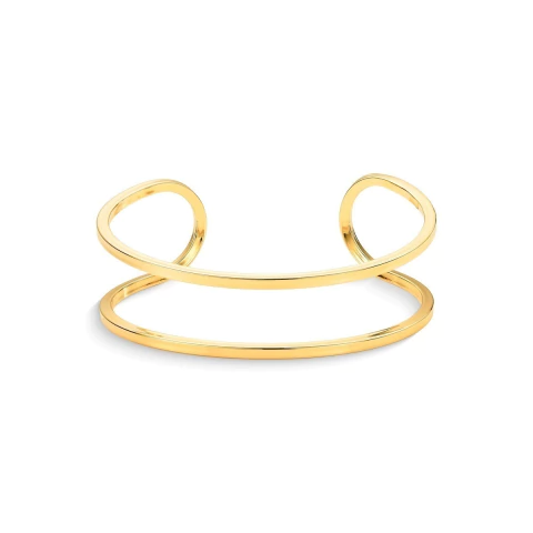 Pulseira Bracelete Liso Aro Duplo Iara