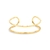 Pulseira Bracelete Liso Aro Duplo Iara