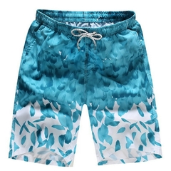 Calção de banho de secagem rápida masculina, maiô, moda praia, cuecas de ban na internet