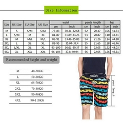 Calção de banho de secagem rápida masculina, maiô, moda praia, cuecas de ban - loja online