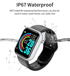2pcs d20 i7s relógio inteligente masculino feminino bluetooth relógios digitai - comprar online