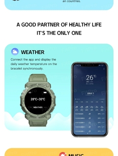 Smartwatch esportivo para homens e mulheres, Smartwatch com monitor de frequênc - comprar online