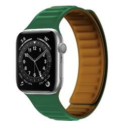 Pulseira de silicone link para apple watch band 44mm 40mm 45mm/41mm 38mm 42mm pu
