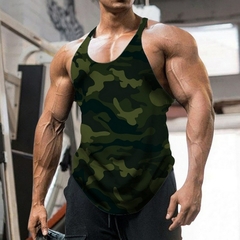 Regata masculina sem mangas de academia, roupa de ginástica para homens, regata - loja online