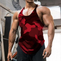 Regata masculina sem mangas de academia, roupa de ginástica para homens, regata - loja online