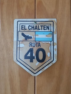 Chapa Oxidada Ruta 40 El Chaltén 12x16