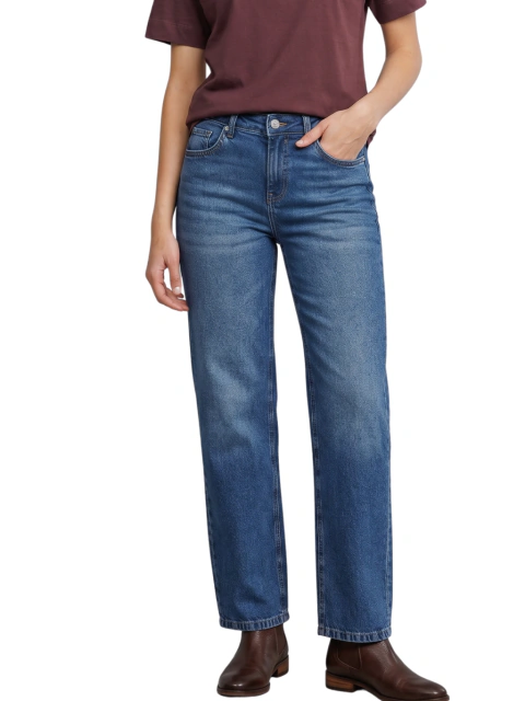Jean wide leg rígido