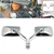 Espelho retrovisor quadrado modificado para motocicleta, para honda shadow vt vt - Mamutebox