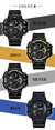 2023 novos relógios relógio de pulso digital display led militar dos homens pu - comprar online