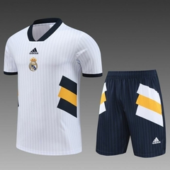 Conjunto Camisa+Shorts Real Madrid Icon 23/24 Adidas Masculino - Branco