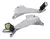 SOPORTE PEDALIN - MOTOMEL CG 150 TRAS. X JUEGO NSU