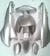 KIT PLASTICOS - GUERRERO TRIP GRIS PLATA S/CALCO ORIG.