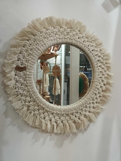 Espejo de macramé Alondra