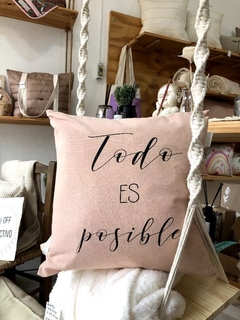 Almohadón Todo es posible