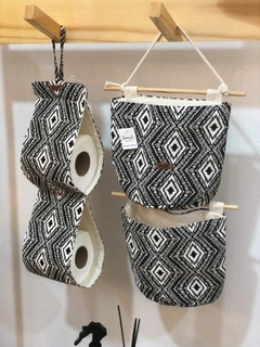Combo organizadores de baño Pampa negro