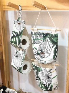 Combo organizadores de baño Hojas