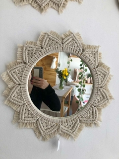 Espejo de macramé Mandala - comprar online