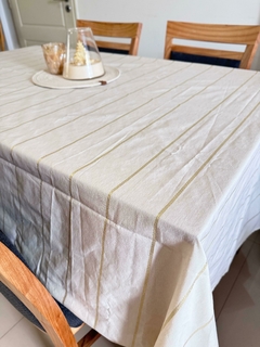 Mantel tusor con lurex