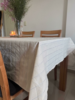 Mantel tusor con lurex - comprar online
