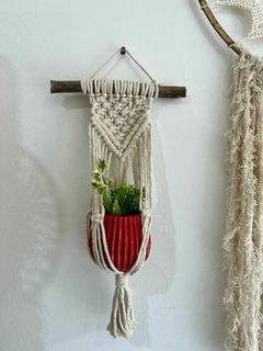 Porta maceta macramé