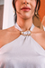 Blusa frente unica de cetim - LC Concept