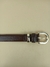 Cinto marrom de couro com fivela - comprar online