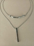 Conjunto de colares malha prata