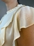 Blusa de crepe com babados na frente - LC Concept