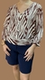 Blusa estampada de botões - comprar online