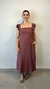 Vestido mini com babados na alça