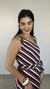 Vestido longo listrado na internet