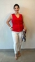 Conjunto calça e colete com elastex - loja online