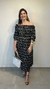 Vestido de crepe ombro a ombro - comprar online