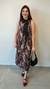 Vestido midi de onça - comprar online