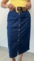 Saia jeans evasê midi - LC Concept