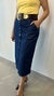 Saia jeans evasê midi - loja online