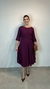 Vestido manga 3/4 decote canoa - comprar online