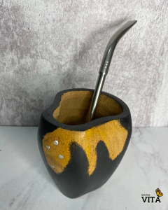 Mate Ranchero artesanal - Negro - Mates Vita