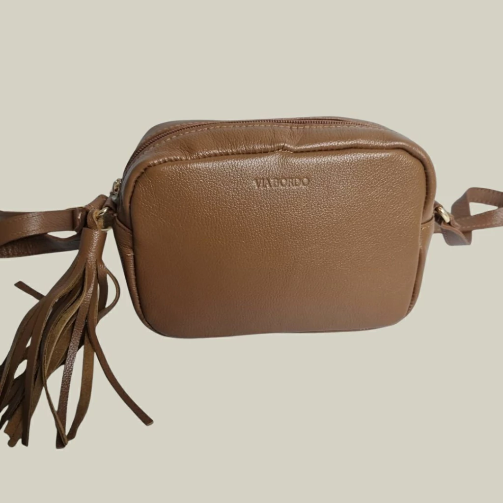 Bolsa de Couro Luma - Caramelo