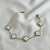 Pulsera Trebol Van Cleef Acero Quirurgico Dorado