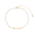 Pulseira Personalizada com Nome Simples Corrente de Perolas PU165