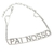 Pulseira Letras Lisas Correntaria Dupla 4752 - comprar online