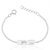 Pulseira Personalizada Infantil Chapa Coroa PRATA 925