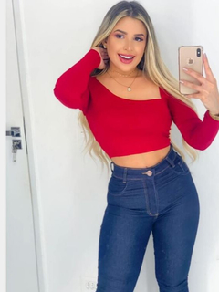 Cropped Karina Manga Longa