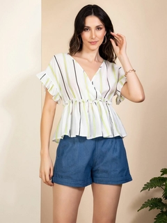 Imagem do Blusa Com Babado Amarelo M