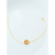 Tornozeleira Circulo com Strass