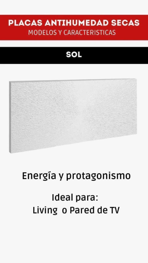Placa antihumedad Mondoplac Sol por m²