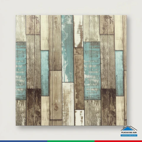 Placa autoadhesiva 0,70 x 0,70 Madera Vintage - Placas del Sur